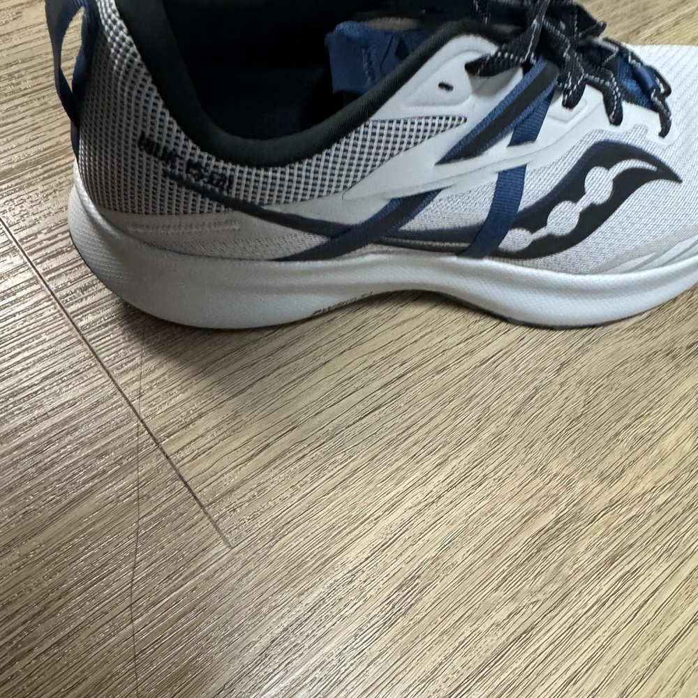 Saucony Men's Athletic Shoes in White and Navy